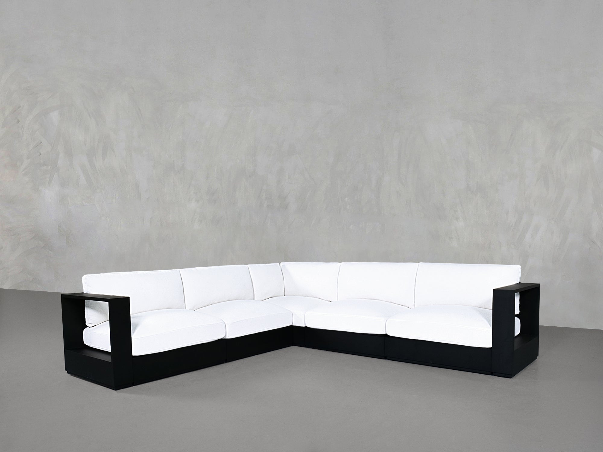5-Seat Modular Corner Sectional Aluminum Outdoor