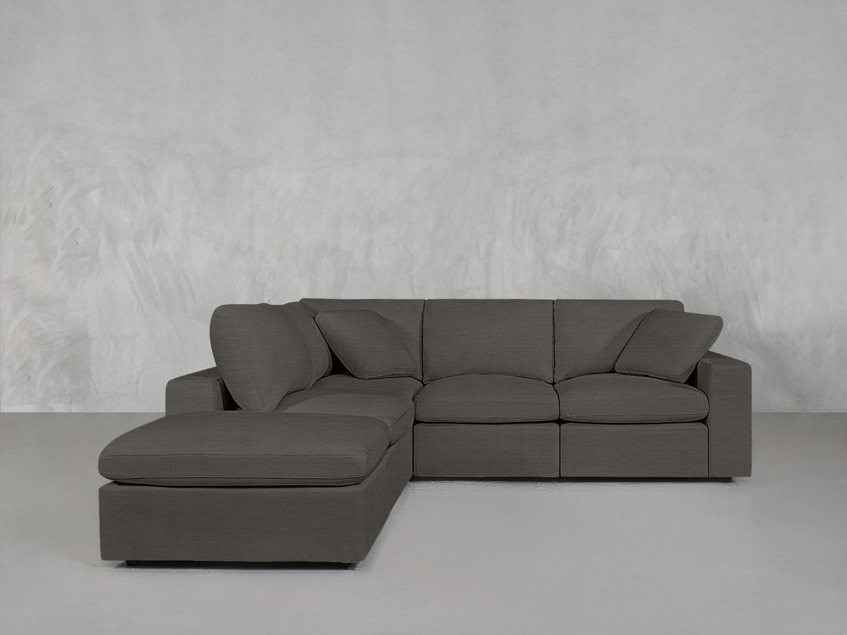 5-Seat Modular Corner Lounger Sectional