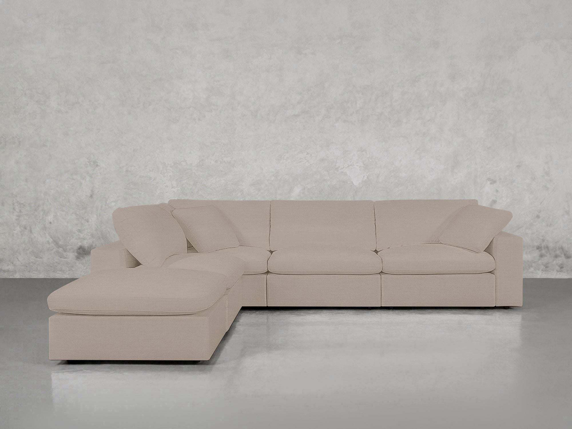5-Seat Modular Corner Lounger Sectional