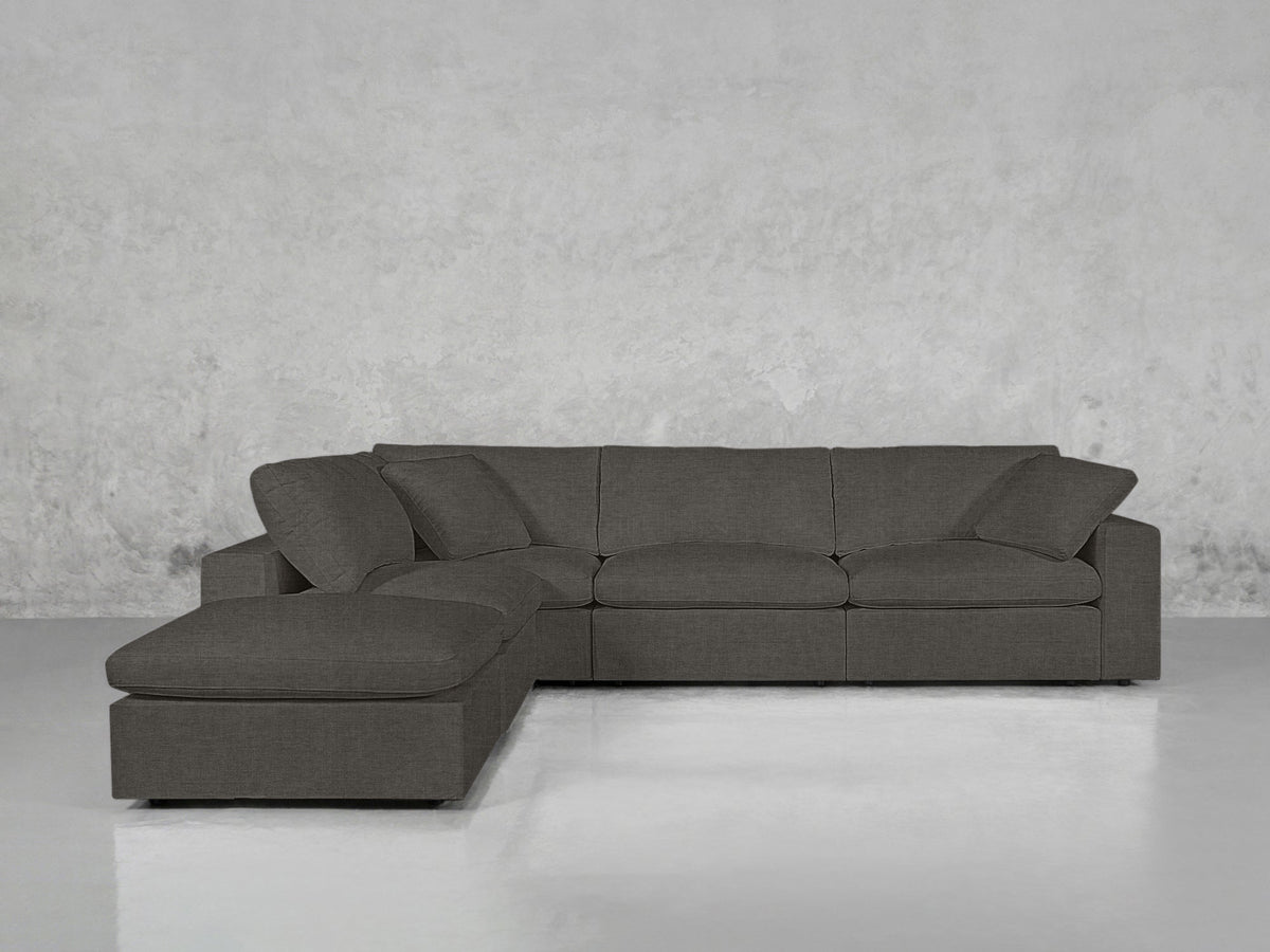 5-Seat Modular Corner Lounger Sectional
