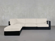 5 - Seat Modular Corner Lounger Sectional Aluminum Outdoor - 7th Avenue