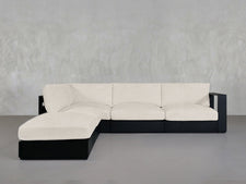 5 - Seat Modular Corner Lounger Sectional Aluminum Outdoor - 7th Avenue