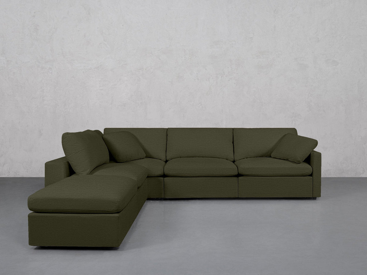 5-Seat Modular Corner Lounger Sectional (Thin Arms) - 7th Avenue