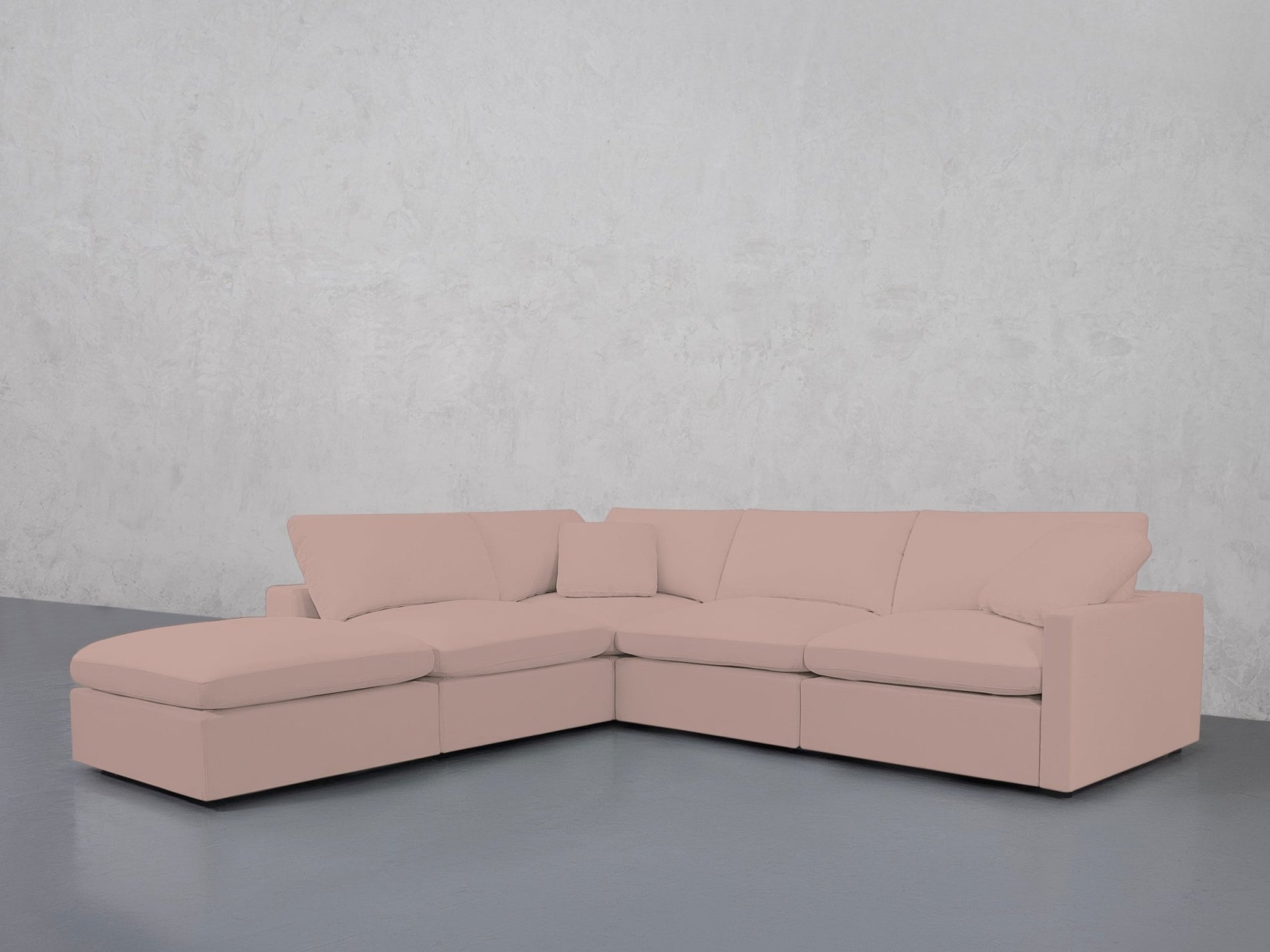 5-Seat Modular Corner Lounger Sectional (Thin Arms) - 7th Avenue