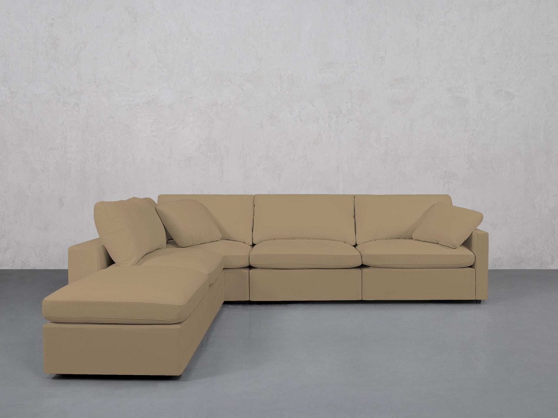 5-Seat Modular Corner Lounger Sectional (Thin Arms) - 7th Avenue