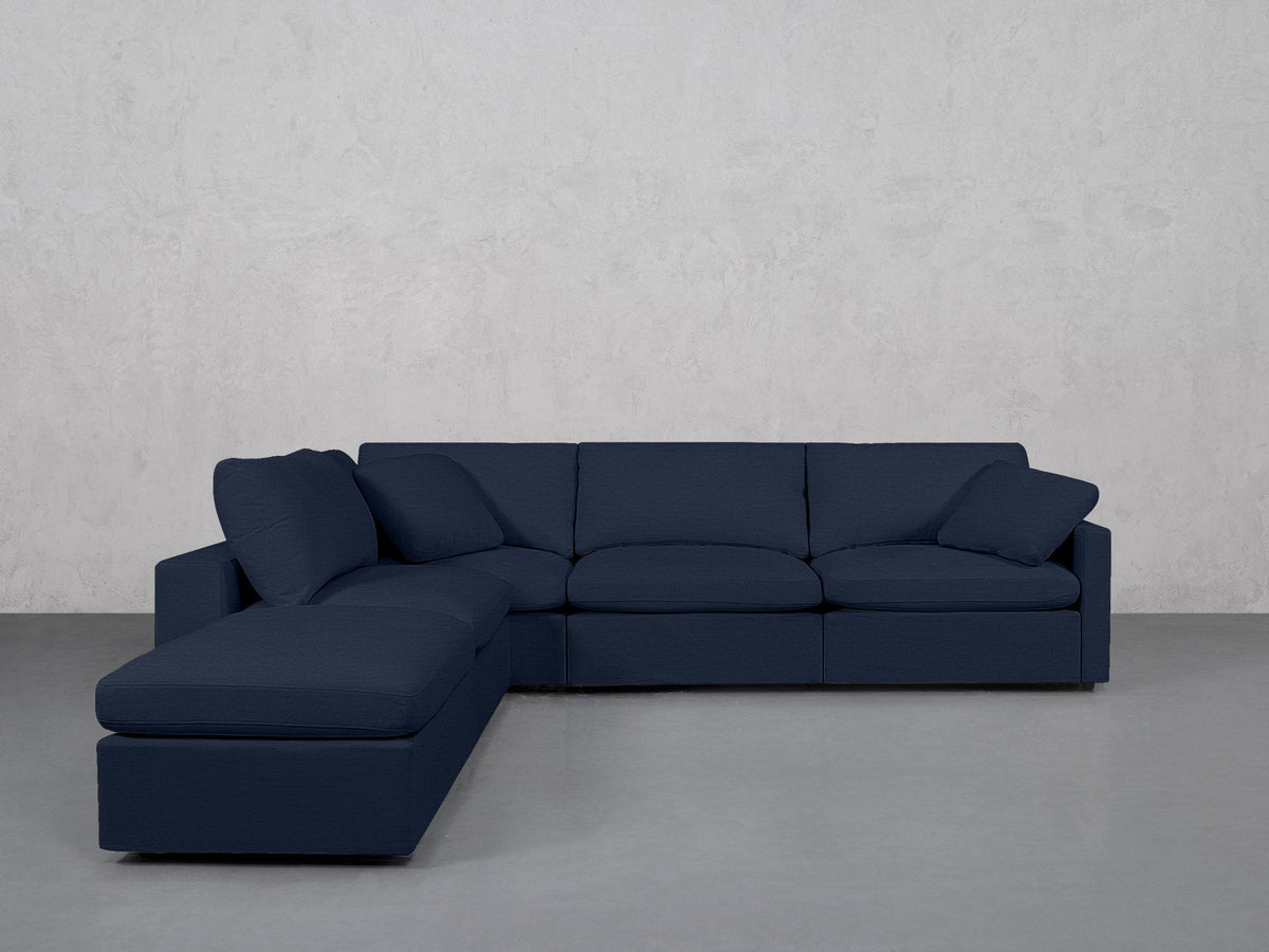 5-Seat Modular Corner Lounger Sectional (Thin Arms) - 7th Avenue