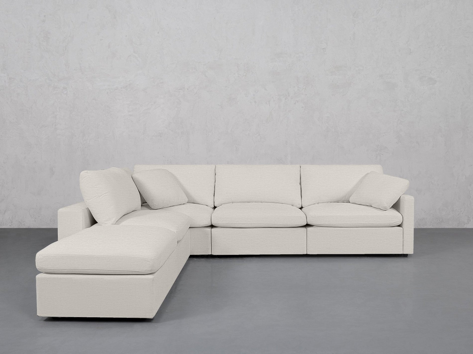 5-Seat Modular Corner Lounger Sectional (Thin Arms) - 7th Avenue