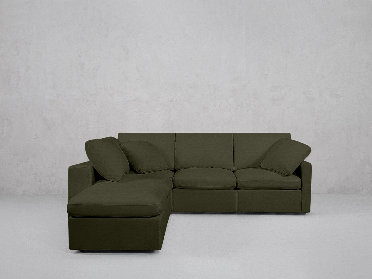 5-Seat Modular Corner Lounger Sectional (Thin Arms) - 7th Avenue