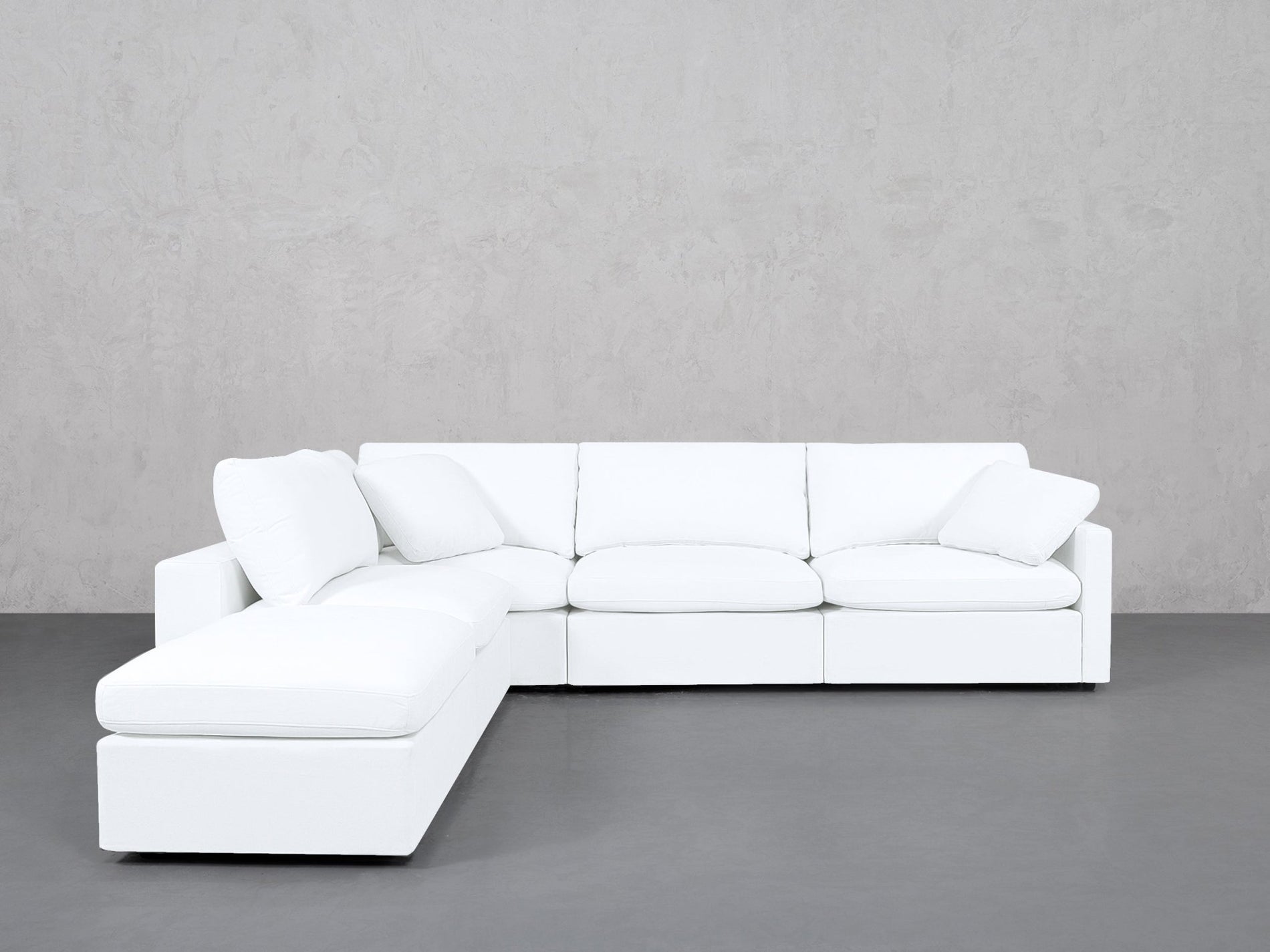 5-Seat Modular Corner Lounger Sectional (Thin Arms) - 7th Avenue