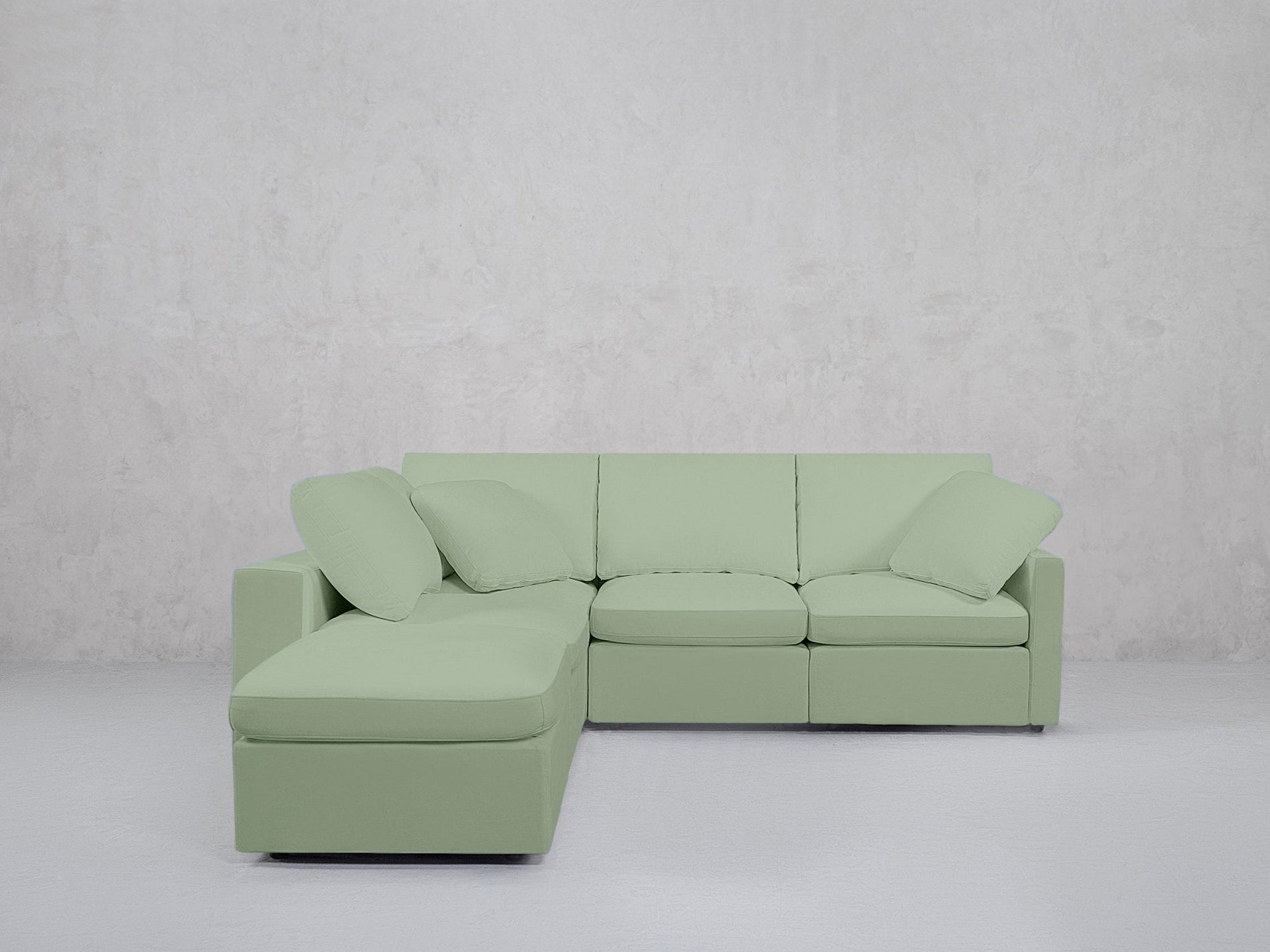5-Seat Modular Corner Lounger Sectional (Thin Arms) - 7th Avenue