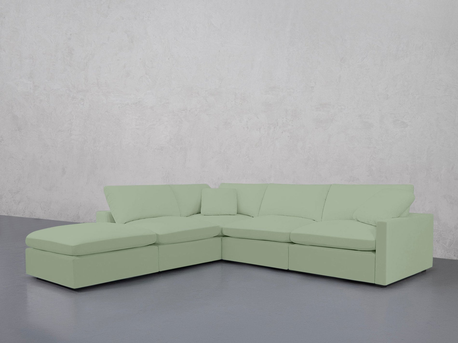 5-Seat Modular Corner Lounger Sectional (Thin Arms) - 7th Avenue