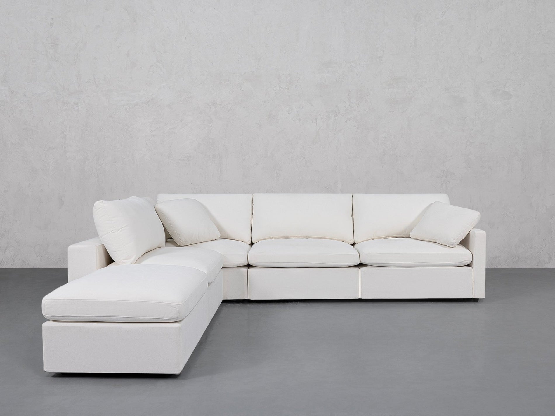 5-Seat Modular Corner Lounger Sectional (Thin Arms) - 7th Avenue