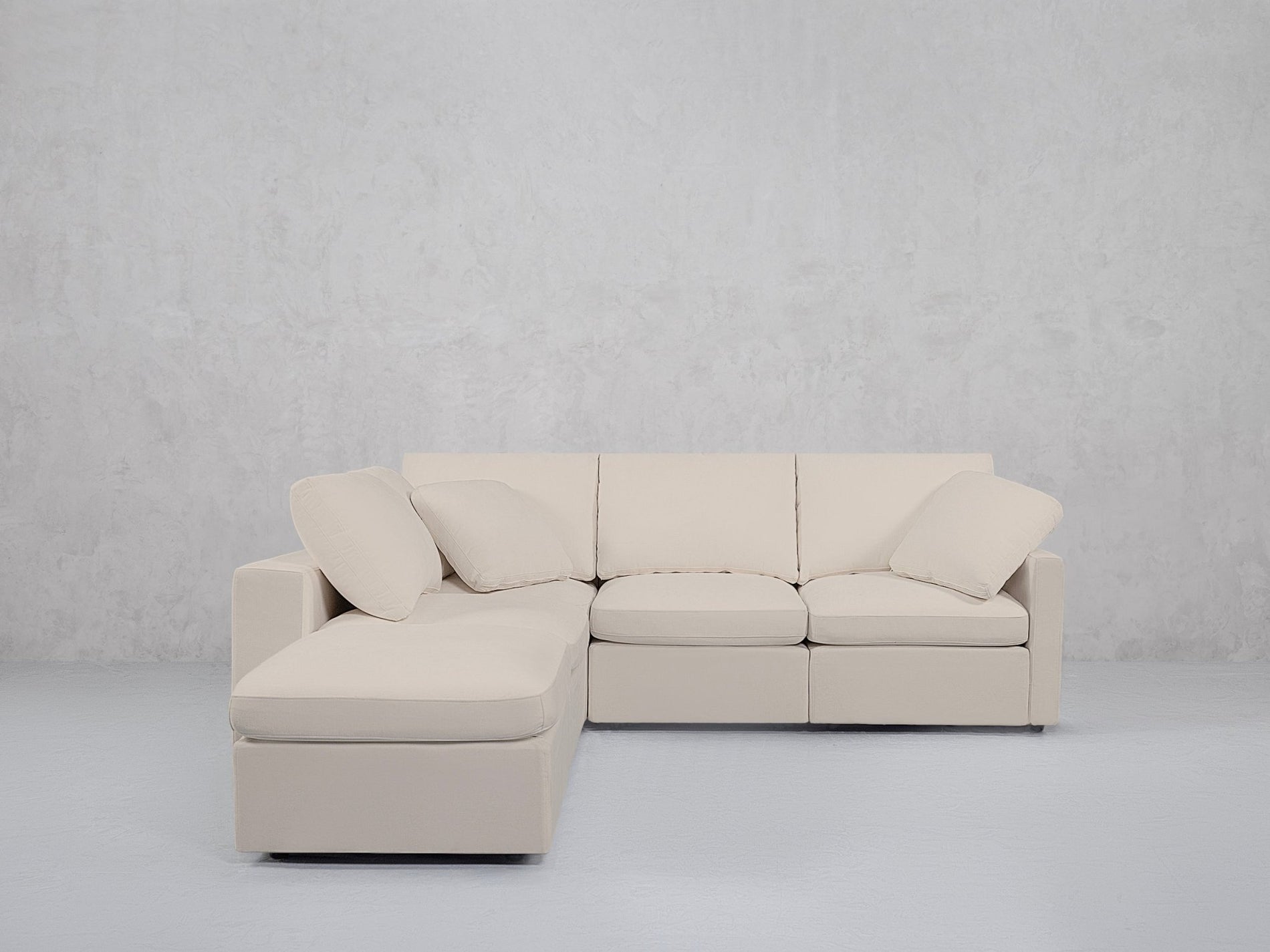 5-Seat Modular Corner Lounger Sectional (Thin Arms) - 7th Avenue