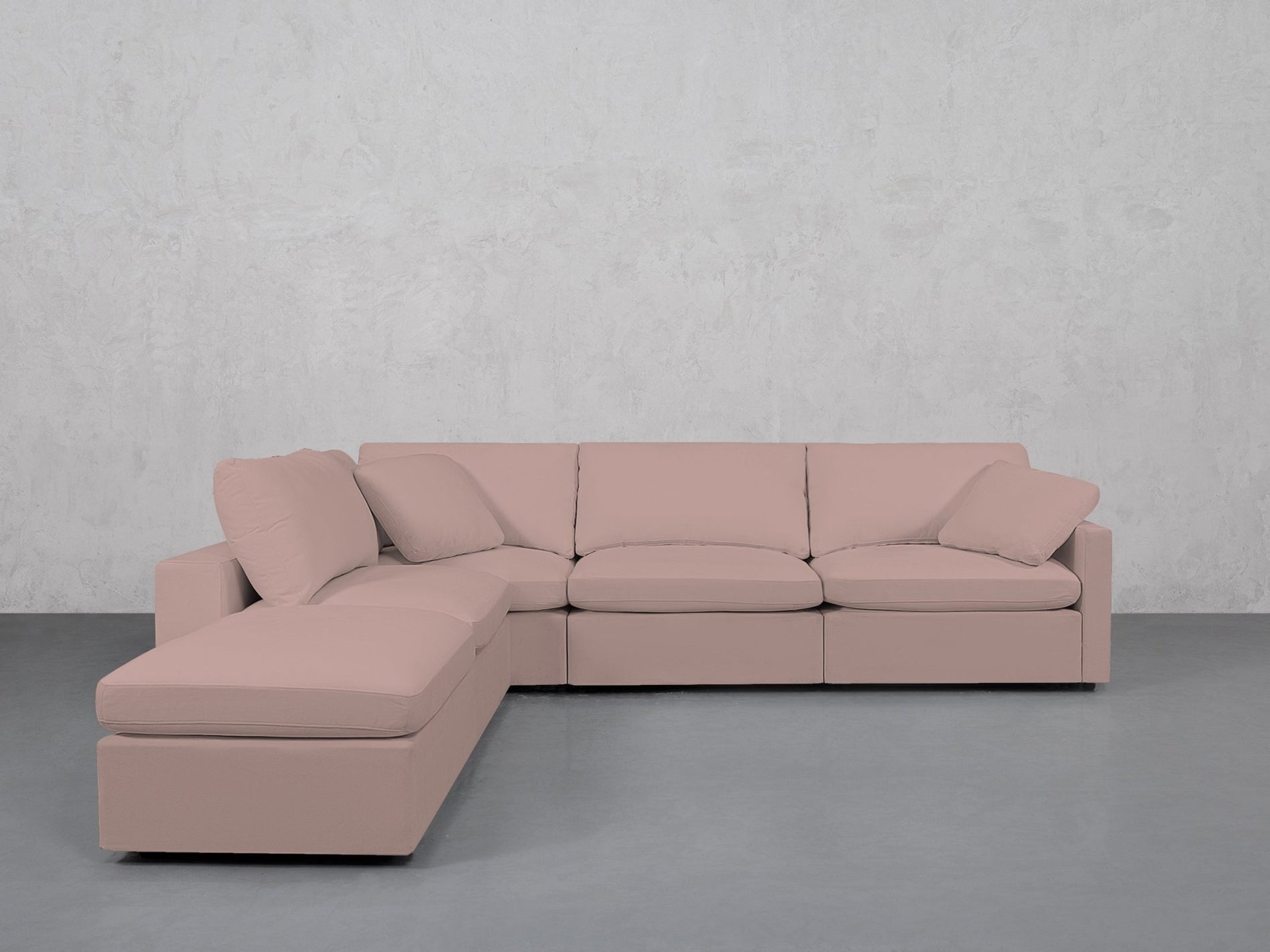 5-Seat Modular Corner Lounger Sectional (Thin Arms) - 7th Avenue