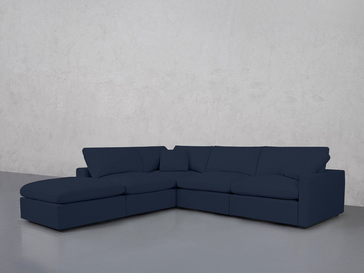 5-Seat Modular Corner Lounger Sectional (Thin Arms) - 7th Avenue