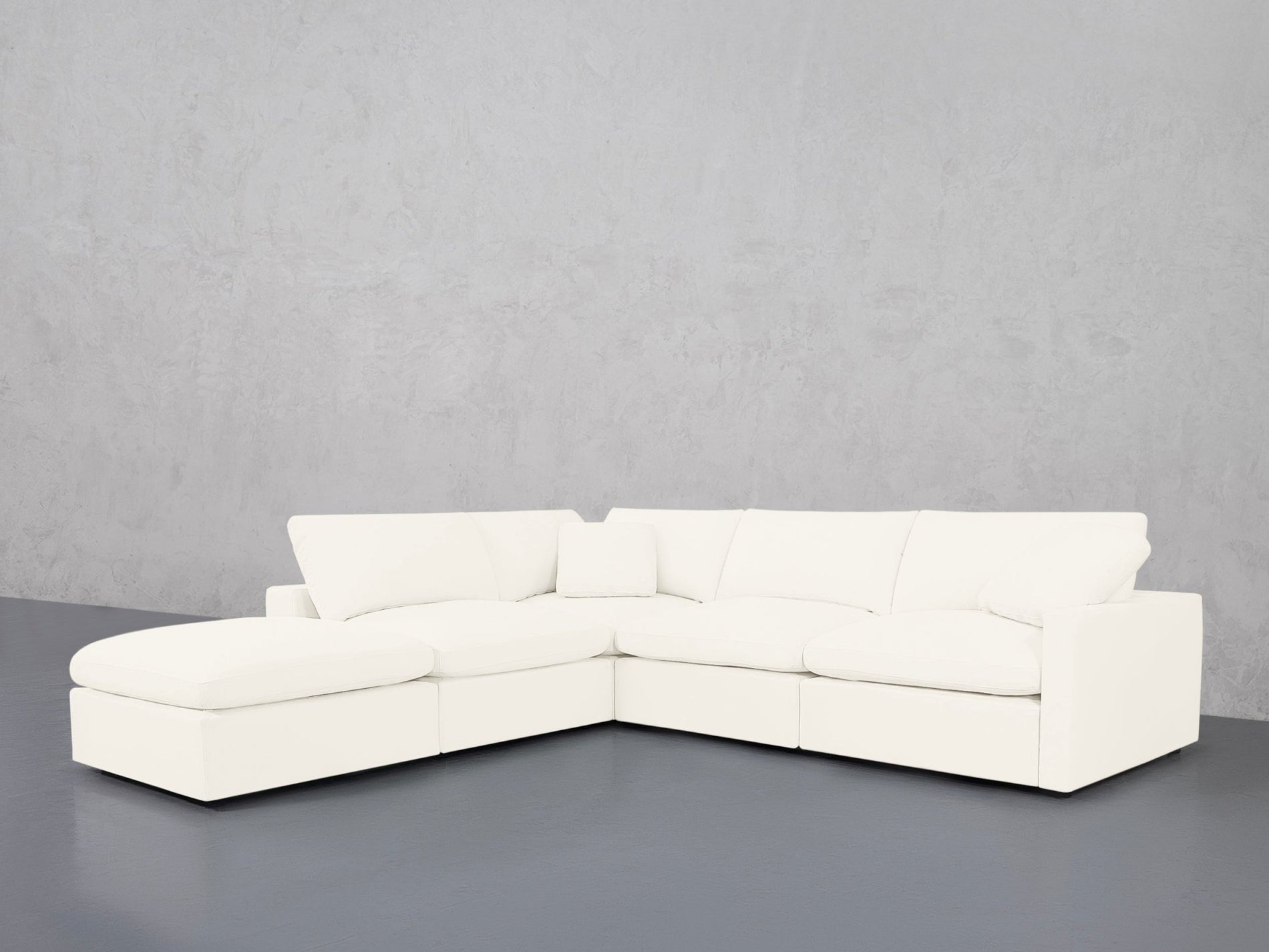 5-Seat Modular Corner Lounger Sectional (Thin Arms) - 7th Avenue