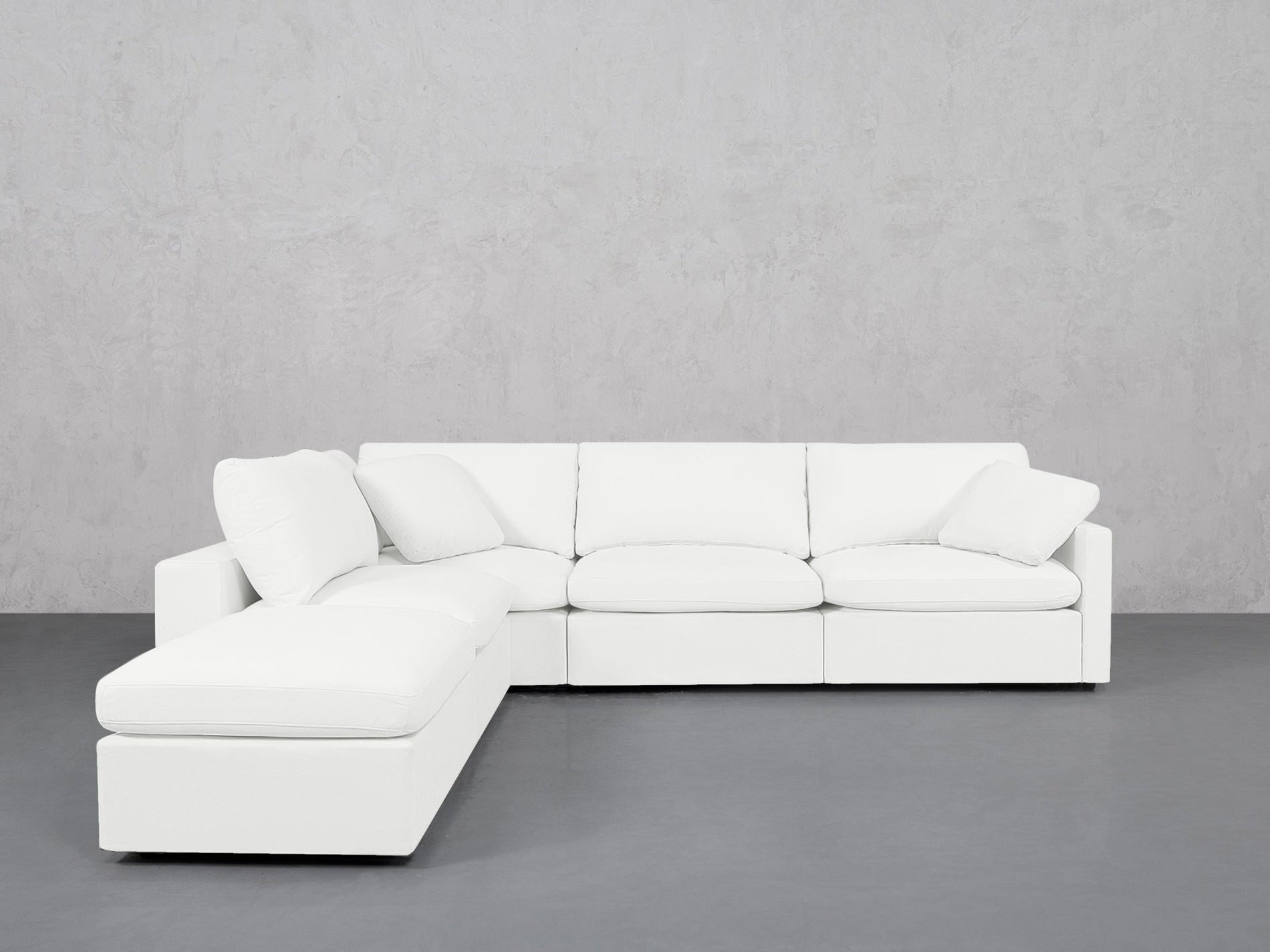 5-Seat Modular Corner Lounger Sectional (Thin Arms) - 7th Avenue