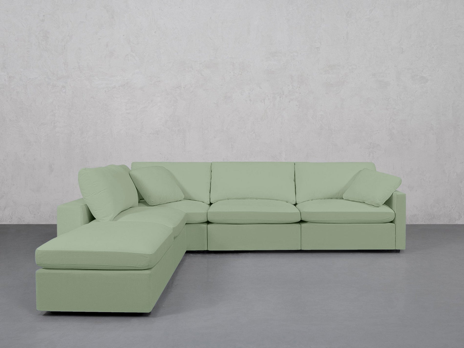 5-Seat Modular Corner Lounger Sectional (Thin Arms) - 7th Avenue