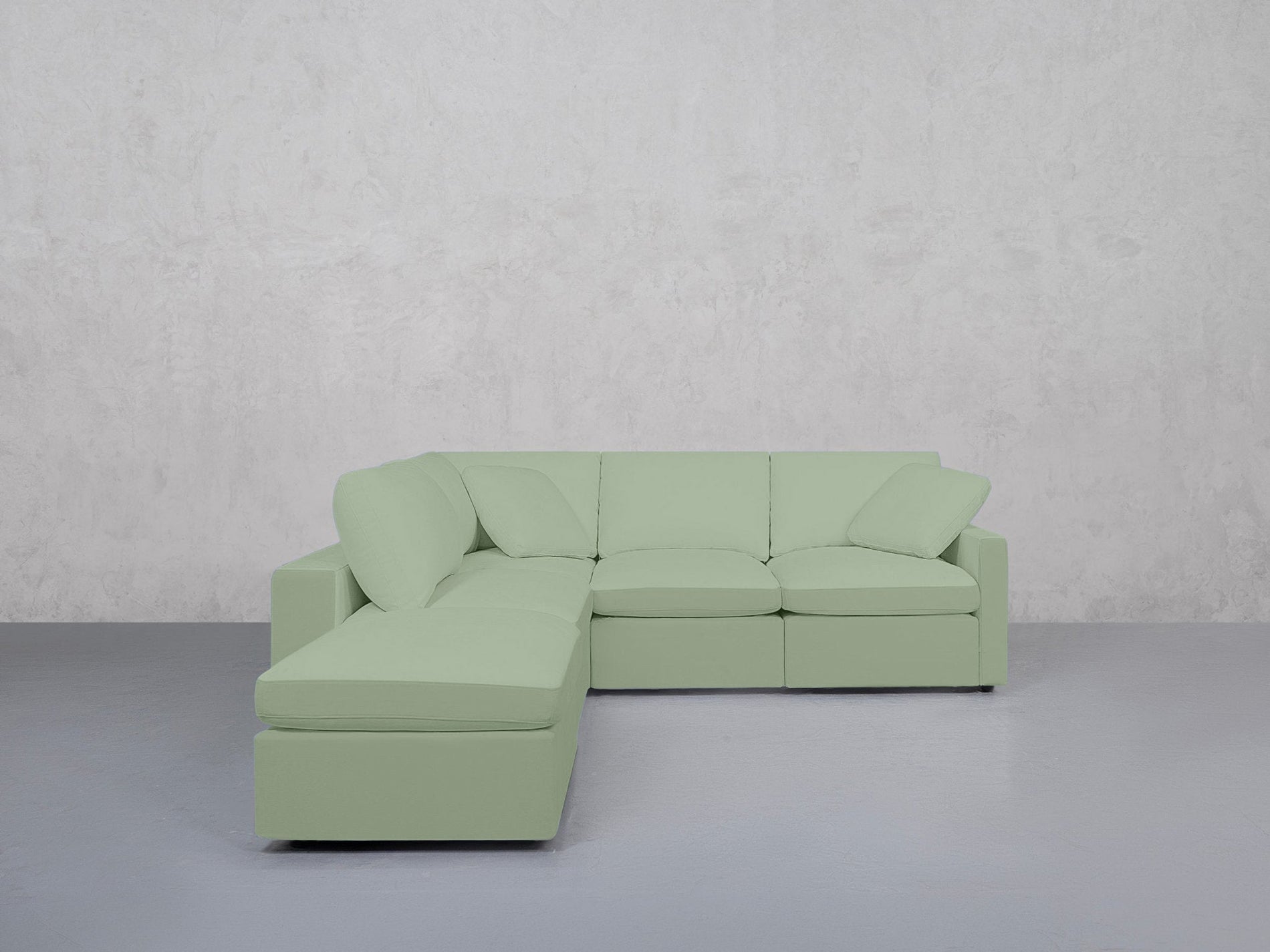 5-Seat Modular Corner Lounger Sectional (Thin Arms) - 7th Avenue