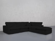 5-Seat Modular Corner Right Lounger Sectional (Thin Arms) - 7th Avenue