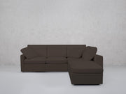 5-Seat Modular Corner Right Lounger Sectional (Thin Arms) - 7th Avenue