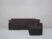 5-Seat Modular Corner Right Lounger Sectional (Thin Arms) - 7th Avenue