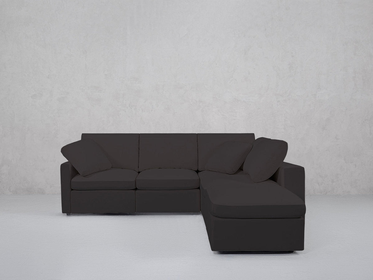 5-Seat Modular Corner Right Lounger Sectional (Thin Arms) - 7th Avenue