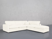 5-Seat Modular Corner Right Lounger Sectional (Thin Arms) - 7th Avenue