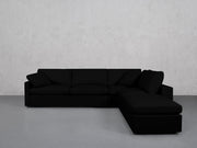 5-Seat Modular Corner Right Lounger Sectional (Thin Arms) - 7th Avenue