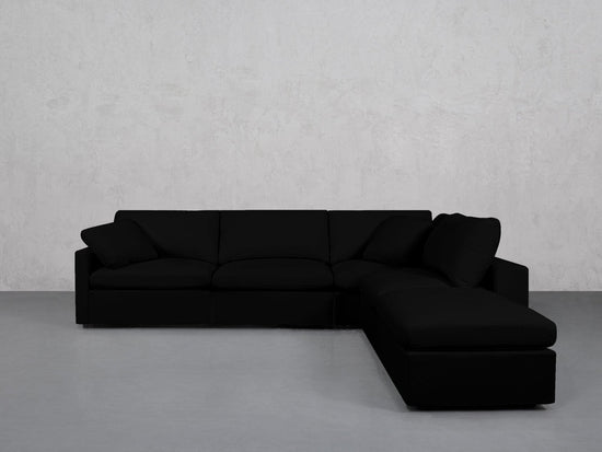 5-Seat Modular Corner Right Lounger Sectional (Thin Arms) - 7th Avenue