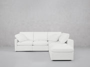 5-Seat Modular Corner Right Lounger Sectional (Thin Arms) - 7th Avenue