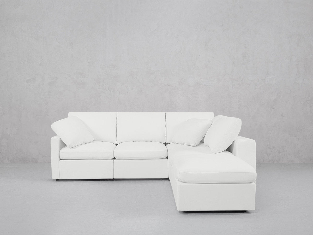 5-Seat Modular Corner Right Lounger Sectional (Thin Arms) - 7th Avenue