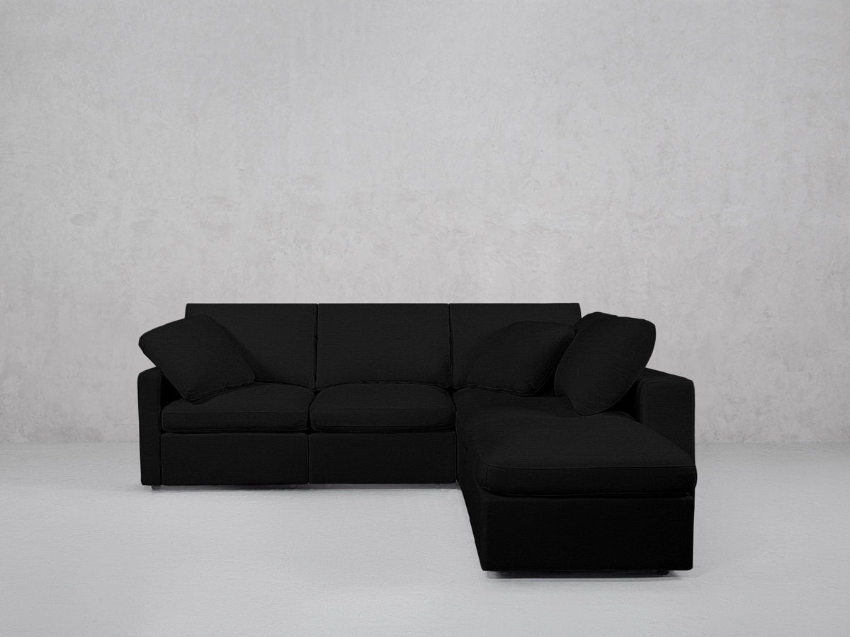 5-Seat Modular Corner Right Lounger Sectional (Thin Arms) - 7th Avenue