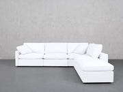 5-Seat Modular Corner Right Lounger Sectional (Thin Arms) - 7th Avenue