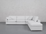 5-Seat Modular Corner Right Lounger Sectional (Thin Arms) - 7th Avenue