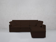 5-Seat Modular Corner Right Lounger Sectional (Thin Arms) - 7th Avenue