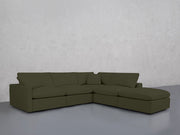 5-Seat Modular Corner Right Lounger Sectional (Thin Arms) - 7th Avenue