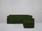 5-Seat Modular Corner Right Lounger Sectional (Thin Arms) - 7th Avenue