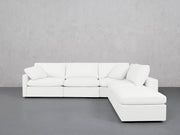 5-Seat Modular Corner Right Lounger Sectional (Thin Arms) - 7th Avenue