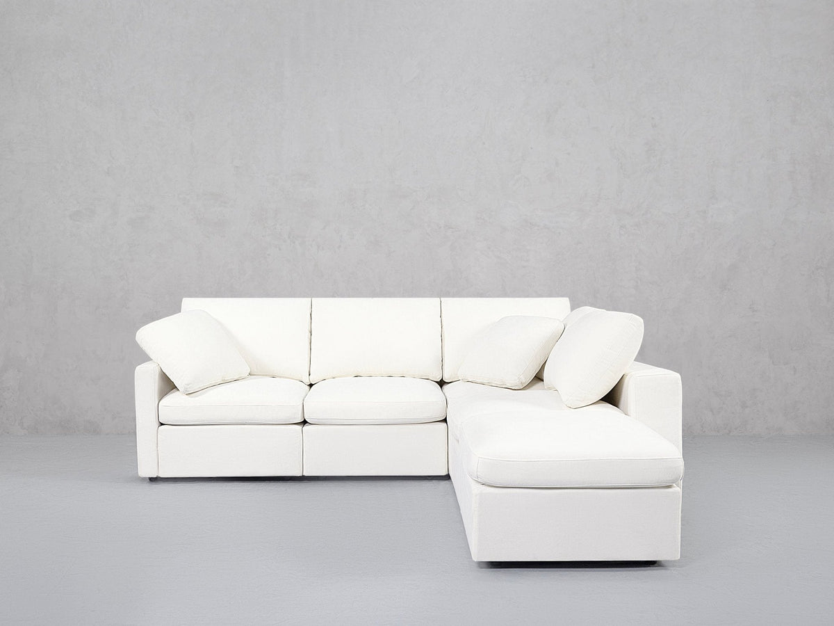 5-Seat Modular Corner Right Lounger Sectional (Thin Arms) - 7th Avenue
