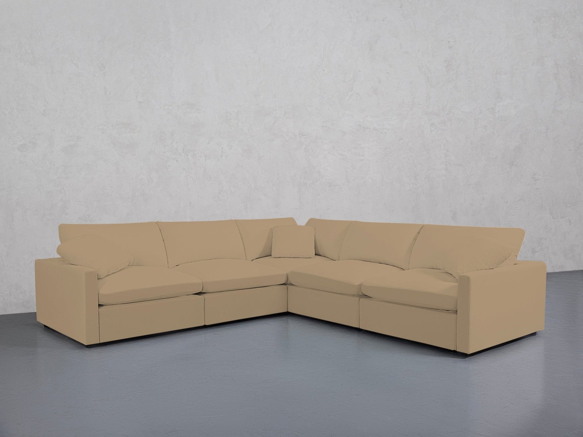 5-Seat Modular Corner Right Sectional (Thin Arms) - 7th Avenue