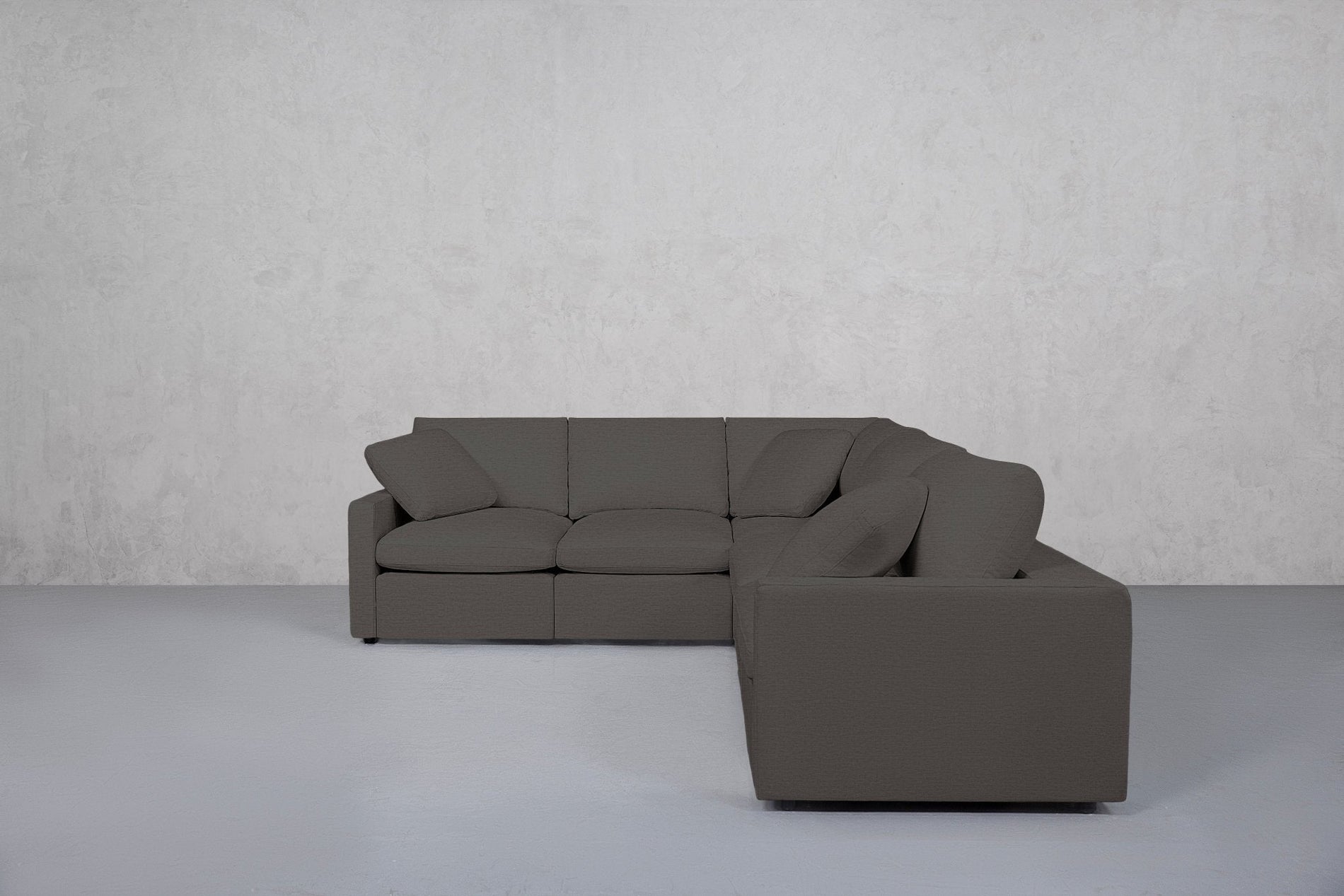 5-Seat Modular Corner Right Sectional (Thin Arms) - 7th Avenue