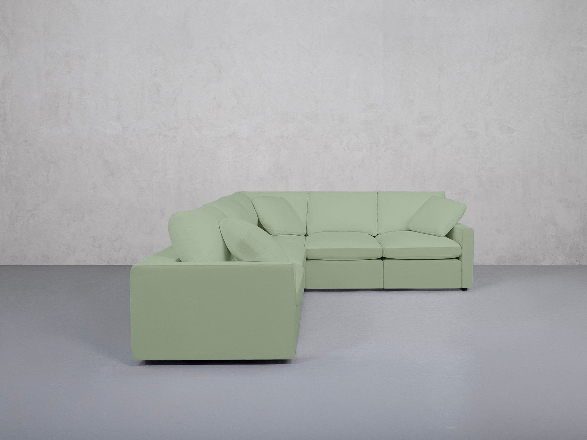 5-Seat Modular Corner Right Sectional (Thin Arms) - 7th Avenue