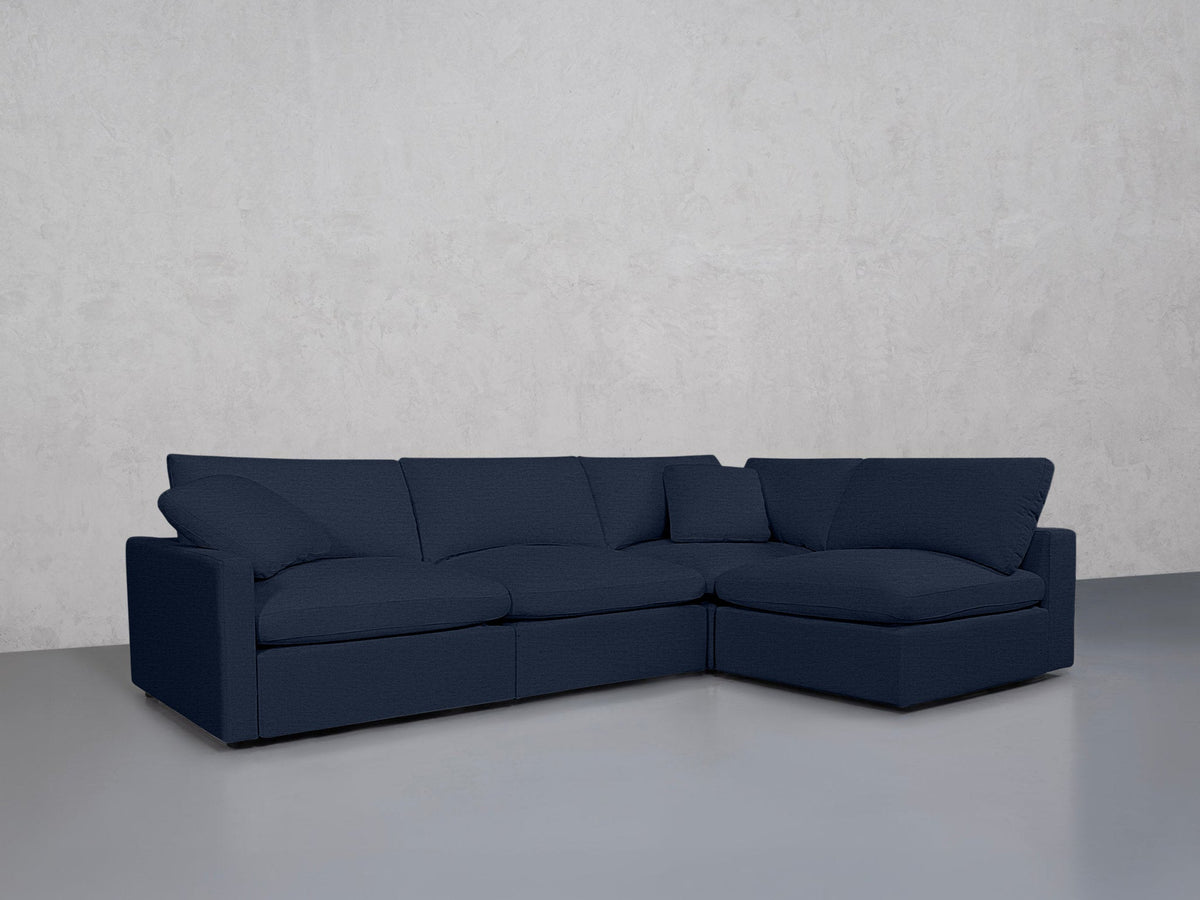 5-Seat Modular Corner Right Sectional (Thin Arms) - 7th Avenue