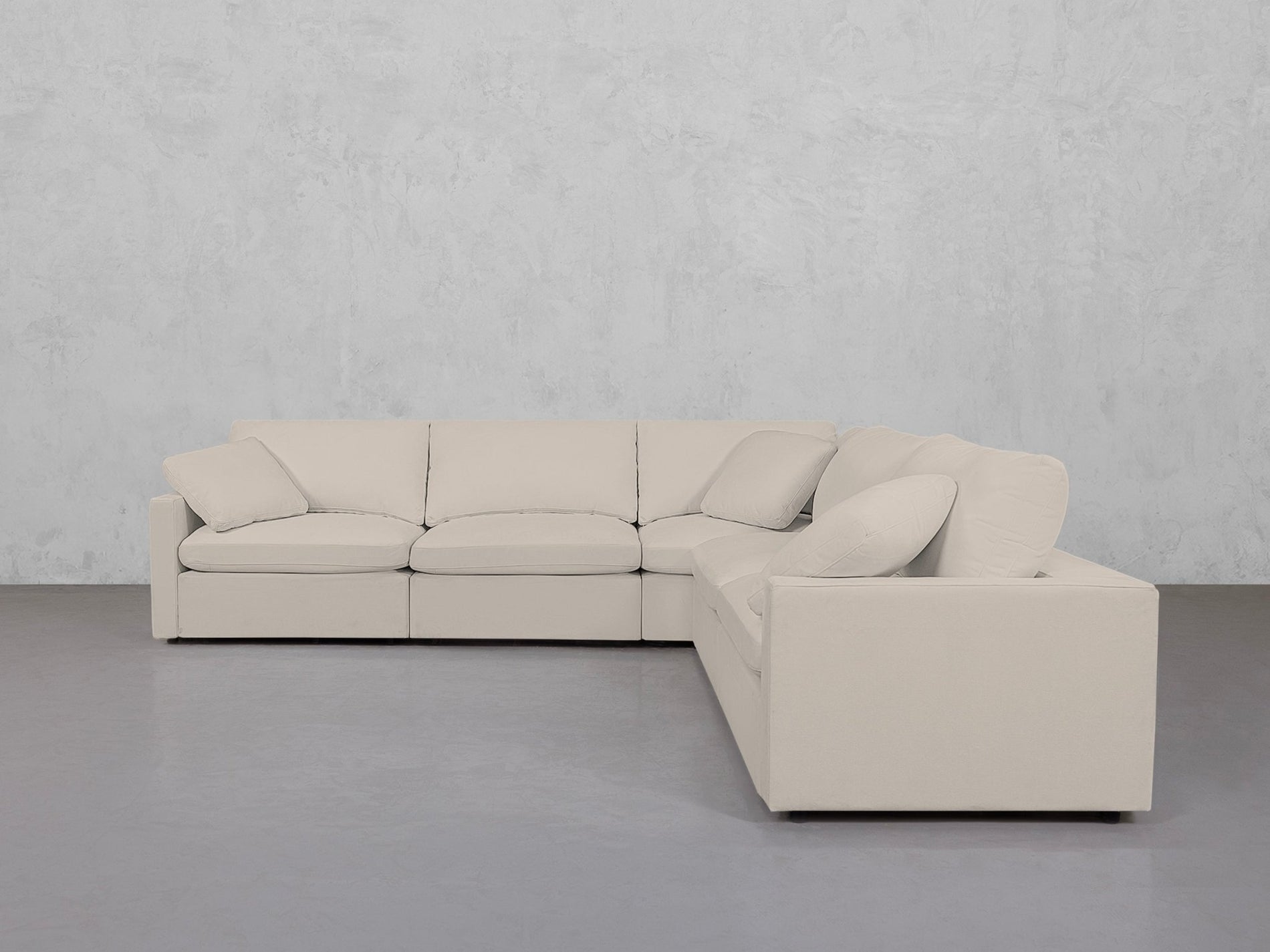 5-Seat Modular Corner Right Sectional (Thin Arms) - 7th Avenue