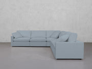 5-Seat Modular Corner Right Sectional (Thin Arms) - 7th Avenue