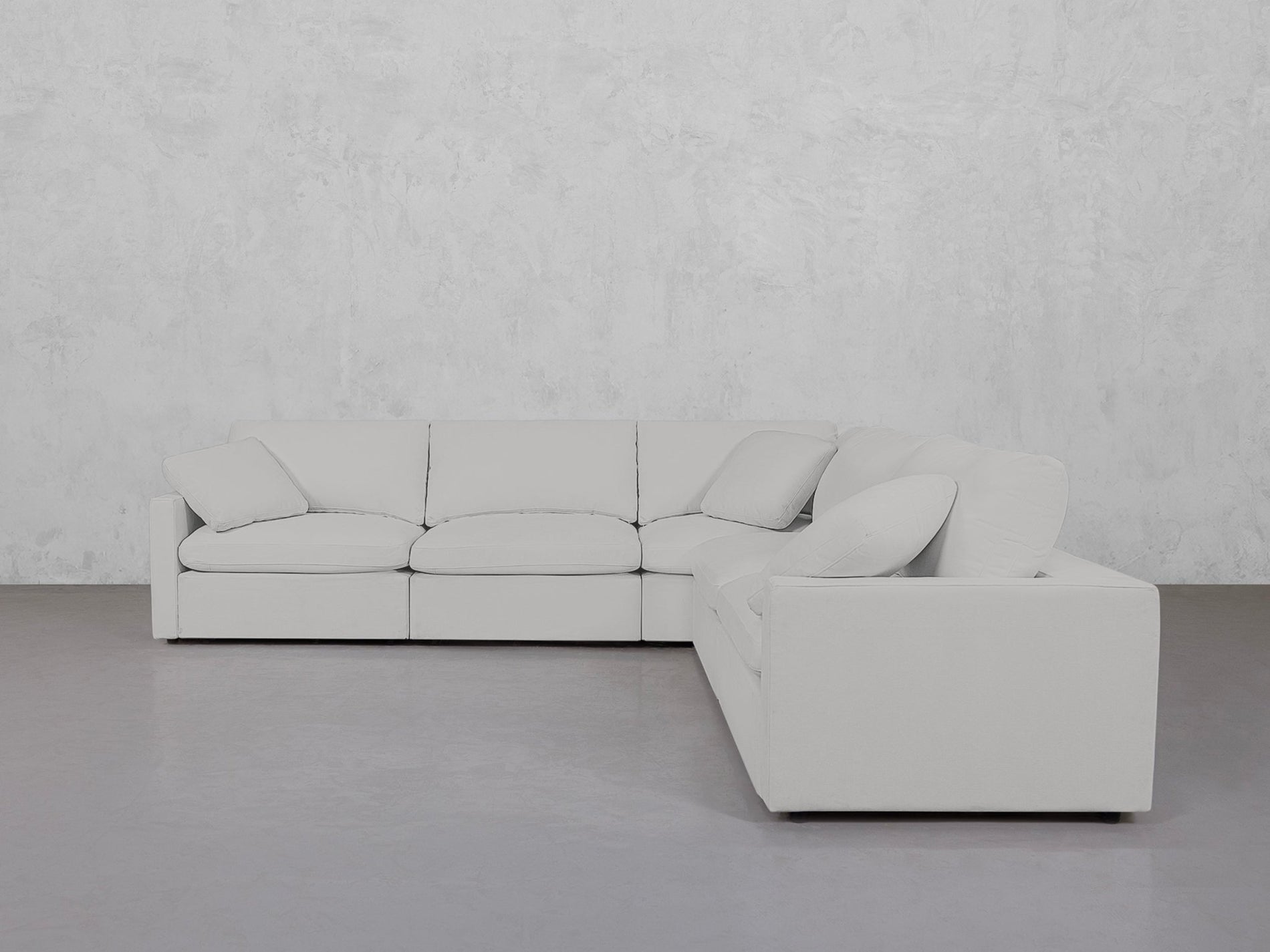 5-Seat Modular Corner Right Sectional (Thin Arms) - 7th Avenue
