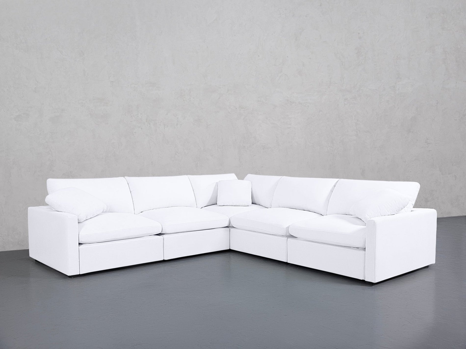 5-Seat Modular Corner Right Sectional (Thin Arms) - 7th Avenue