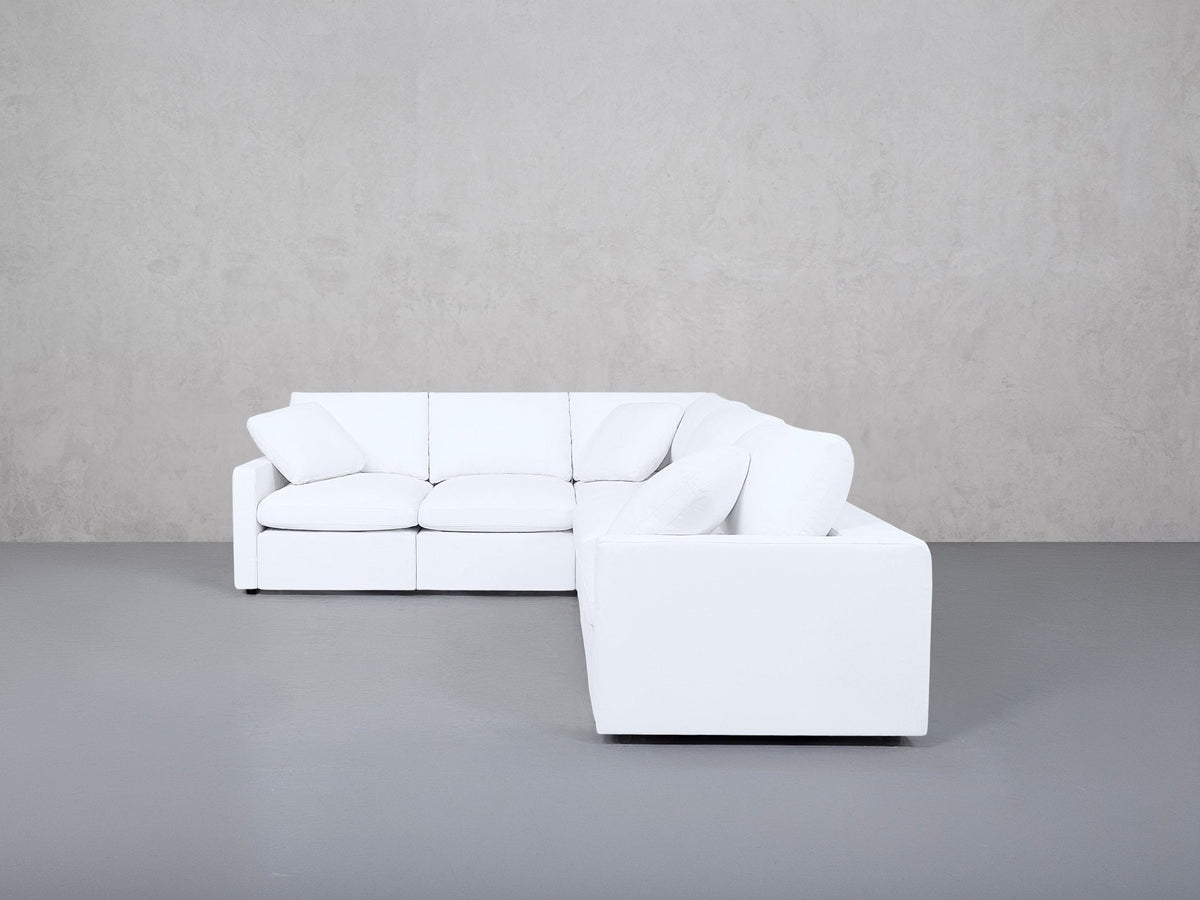 5-Seat Modular Corner Right Sectional (Thin Arms) - 7th Avenue