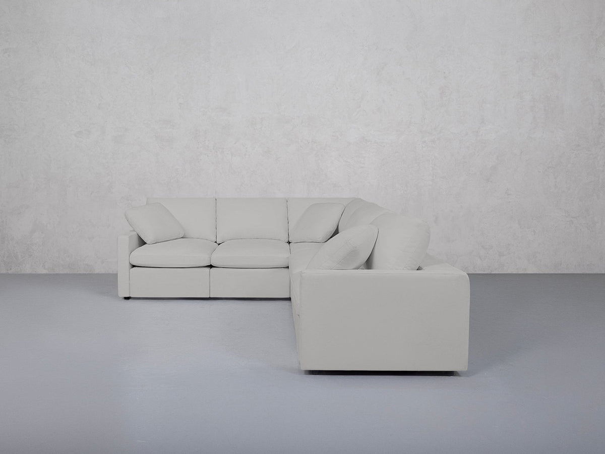 5-Seat Modular Corner Right Sectional (Thin Arms) - 7th Avenue